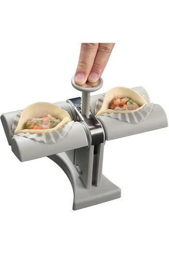 Generic Tazweeq Household Double Head Automatic Dumpling Maker Mould, Automatic Dumpling Maker Machine, Hous