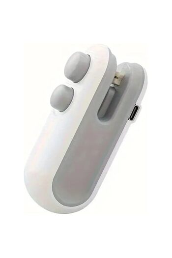 Generic قطعة واحدة من أكياس الختم والقاطع الحرارية 2 في 1 القابلة لإعادة الشحن عبر USB الصغيرة، لتخزين الطعام والحفاظ على نضارته