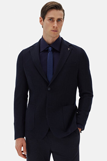 Tween Slim Fit Lacivert Kumaş Ceket