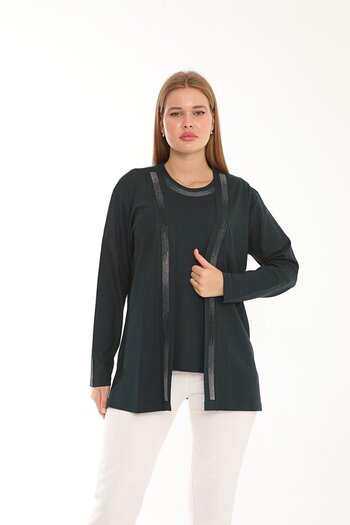 Lanze Mercerized Double Suit Jacket and Blouse