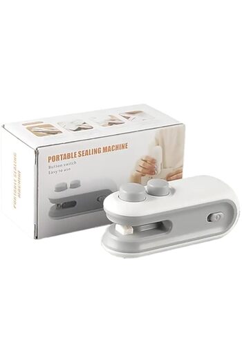 Generic Bag Sealer and Cutter Mini Portable, Compact Heat Seal and Cut, Easy To Use and Store, (White)