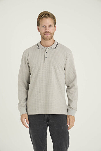 KLY Men's 80% Cotton Polo Neck Sweat-Shirt Modern Design