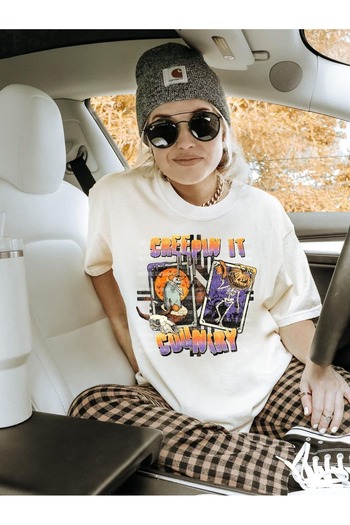 jansogroup Women's Printed Mnnnn T-Shirt, Oversized, First-Class Quality Fabric