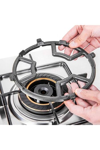 Generic Rhomba 1pcsNon Slip Gas Ring Reducer, Burner Grate for Butter Warmer/Small Saucepan, Cast Iron Wok S