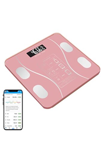 varioshop Cantar Electronic Inteligent De Baie VarioShop® Cu Aplicatie Smart, Corporal, Ecran Digital Ilumina