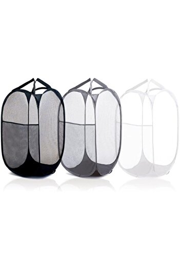 Generic UESDU Mesh Laundry Basket, 3 Pack Pop Up Laundry Hamper Collapsible Laundry Basket with Durable Hand