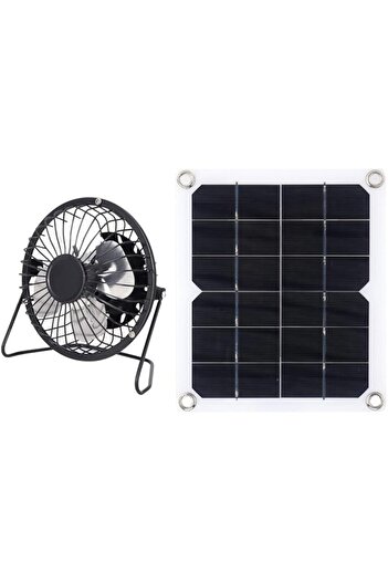 Generic needlid Solar Panel Powered Fan, Mini Portable Solar Fan Solar Panel Cooling Fan 10W Eco-Friendly So
