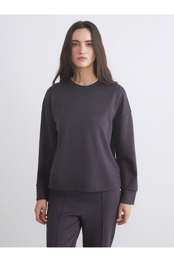 LC Waikiki   Women's Black Crew Neck Sweatshirt