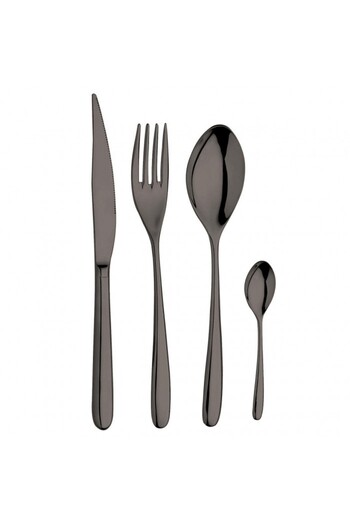 Inoxriv Set of 6 dessert spoons NOVECENTO TITANIUM, stainless steel, L15.5cm, thickness 3.5mm, glossy finish