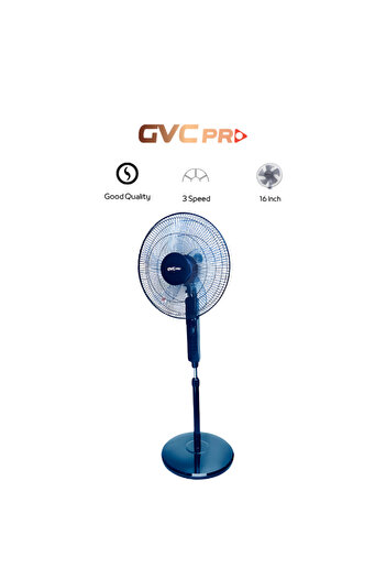 GVC PRO Stand Fan Black with Remote - GVCS 6400