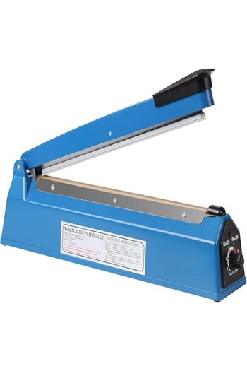 Generic Impulse Heat Sealer Manual Bags Sealing Machine 8 Inch for Plastic PE PP with Extra Replace Element
