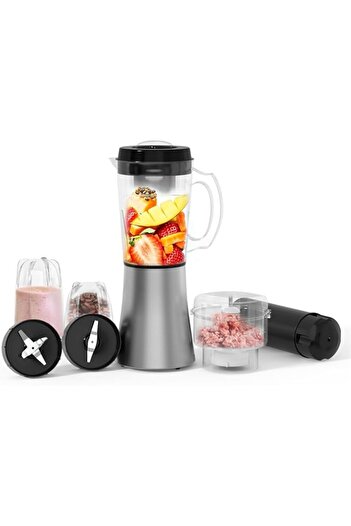 Generic PUREPLUS Multifunctional Countertop Food Blender, 200W with 3 blades, Blending Class Jar for Juices