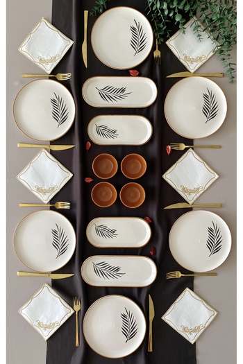 Yiğit Seramik Züccaciye Willow Leaf 6-Person 14-Piece Breakfast Set (2)
