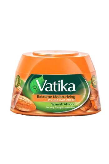 Dabur Hair Styling Cream with Spanish Almond, Ultra Moisturizing for Dry and Frizzy Hair, 140ml