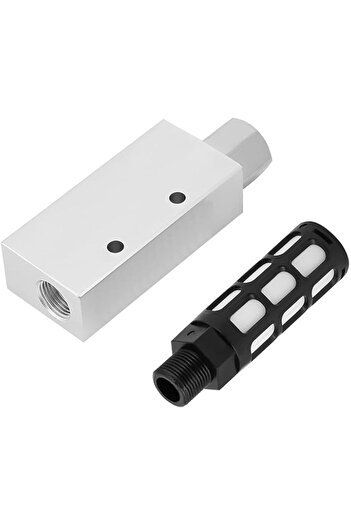 Generic Walfront Vacuum Generator with Silencer, CV-20HS Aluminum Alloy Pneumatic Air Exhaust Vacuum Generat