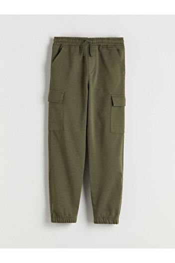 LC Waikiki Boys' Cargo Jogger Pants with Elastic Waist