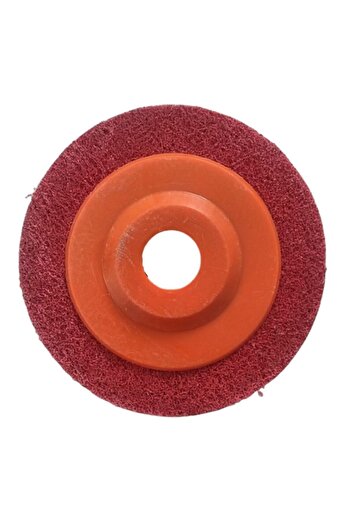 Generic AL ARQAM 4.5-Inch Red Polishing Disc –Heavy Duty Surface Finishing Wheel for Metal, Stone & Concrete