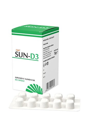 SUN WAVE PHARMA Sun D3, Sun Wave Pharma, vitamina D, 60 capsule