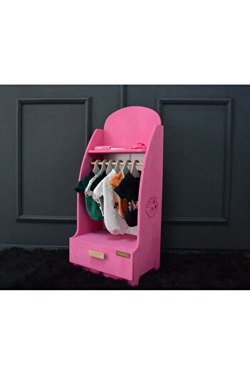 JollyJoiner Evcil hayvan kıyafet dolabı,pembe giysi dolabı