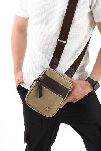 Çanta Trend Canvas Fabric Phone Bag Men's Messenger Bag 20*12 cm Cross Strap Shoulder Bag Mega Bag