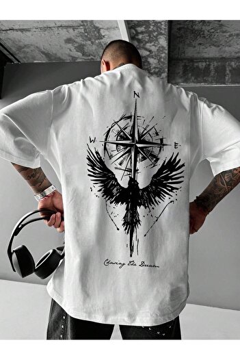 ACTIVE MODA - Men's Cotton Tshirt Printed Oversize