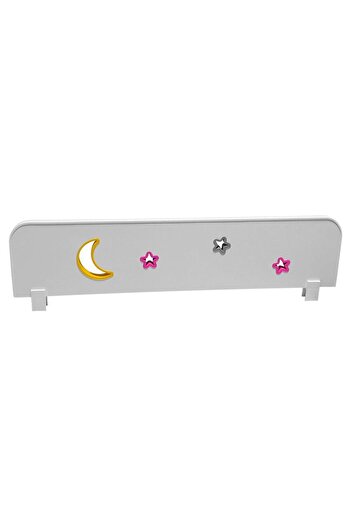 Atelierul Pat Copii SRL Paravan protectie pat copii SKY-F cu decupaje si ornamente colorate - 70 x 18 cm