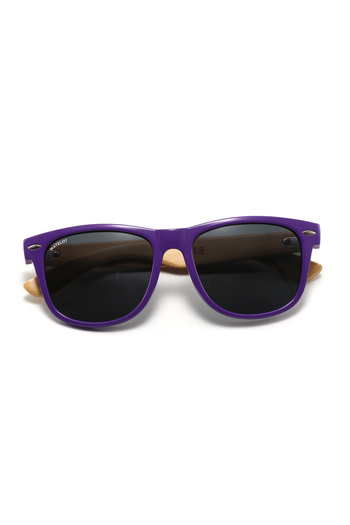 MATELOT PURPLE EDITION sunglasses, polarized lenses and bamboo wood arms