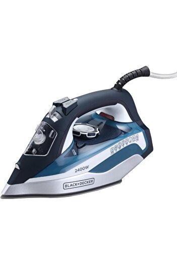 Black&Decker BLACK+DECKER Steam Iron, 2400W Power, 380ml Water Tank, Ceramic-Coated Soleplate, Anti-Drip, Anti-Ca