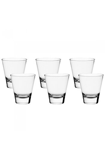 Vidivi Set of 6 tempered glass shot glasses, VOLUBILIS collection, 320ml