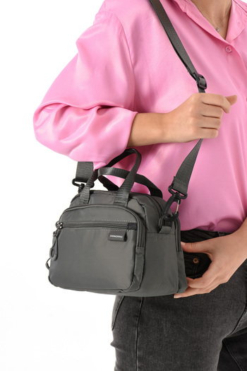 Çanta Trend Unisex Water Resistant Fabric Multi-Compartment Cross Strap School Travel and Shoulder Bag
