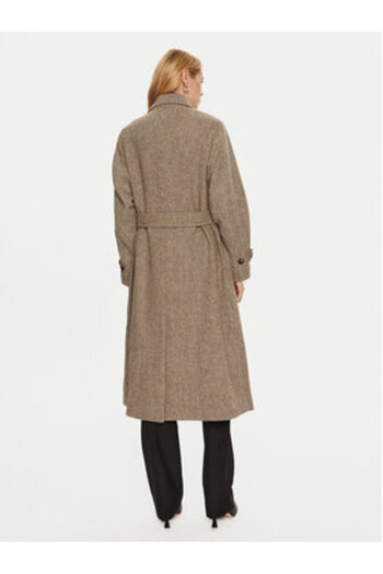 Tommy Hilfiger Women's Wool coat WW0WW43159 Beige