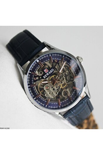 Reward Rwa142280 Leather Band Automatic Men's Wristwatch