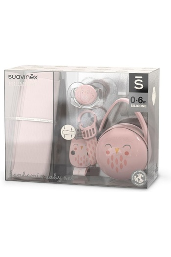 Suavinex BONHOMIA Pink Gift Set – 4 Pieces