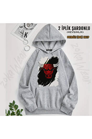 ZOKAWEAR Chicago Bulls Custom Design Printed Hooded Sweatshirt (2 Thread)