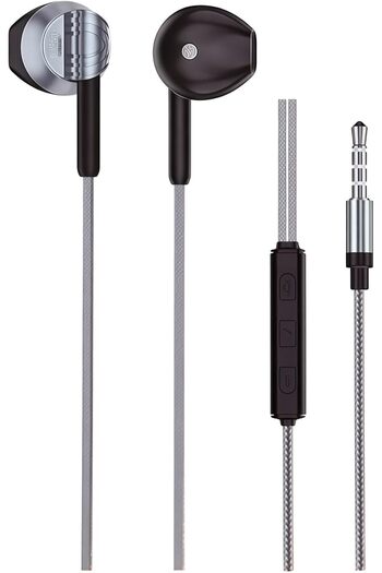 Denx Denex Wired Earphones with 3.5mm Jack, HiFi Stereo Sound, Noise Isolation with Microphone
