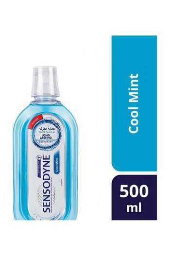 Sensodyne Cool Mint Mouthwash For Sensitive Teeth Blue 500ml