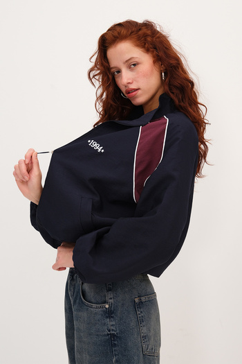 Addax Stripe Detailed Bomber Jacket C00769