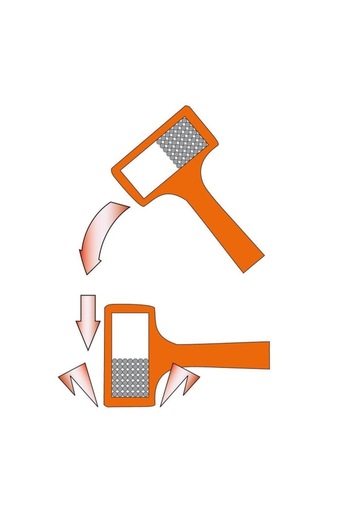 NEO Non-Recoil Hammer, Monolithic, Rubber Handle, 940 g,