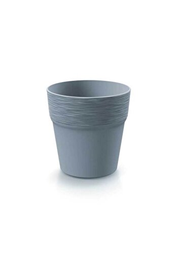 Prosperplast Ghiveci decorativ pentru flori, rotund, gri, 14,7x14,8 cm, Furu