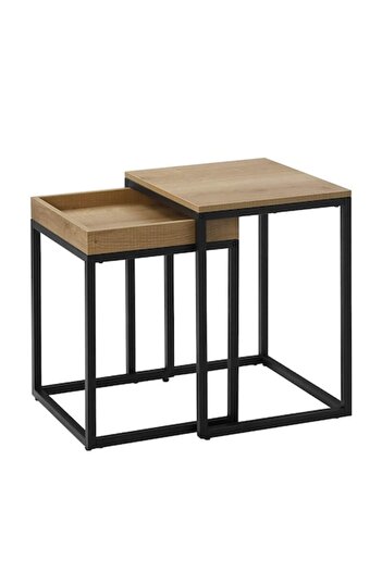 VASAGLE Coffee Table, Vasagle, chipboard and metal, , set of 2 pieces