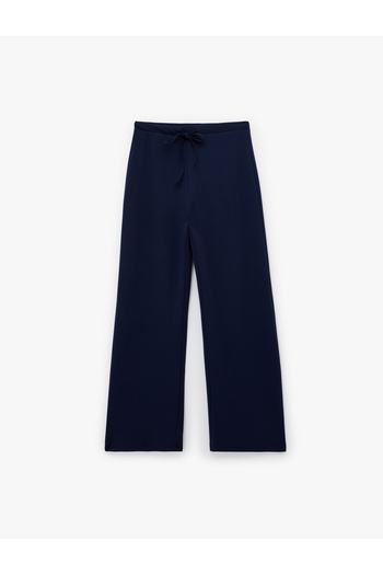 Koton High Waist Lace-Up Wide Leg Pants