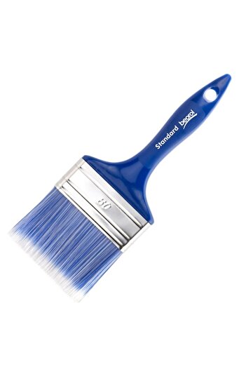 beorol Brush for acrylic paints, Standard, latex, 80 mm, blue/silver