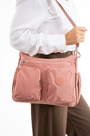 Sanmorris 4001 Waterproof Crinkle Fabric Crossbody Shoulder Bag