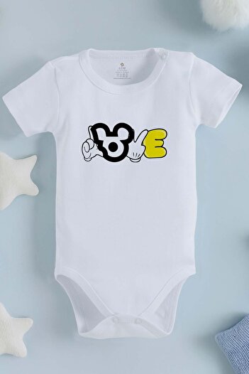 bebek perisi 100% Cotton Organic Love Design Baby Bodysuit