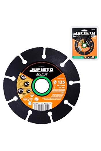 jufisto Disc diamantat segmentat, lemn, taiere uscata, 125 mm/1.0 mm,