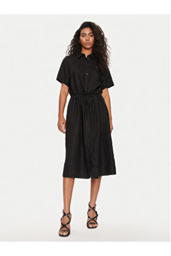 Tommy Hilfiger Women's Shirt dress WW0WW41911 Black