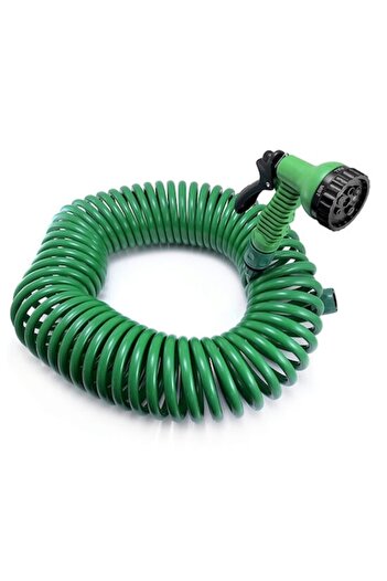 Strend Pro Garden Hose, Spiral, Spraying Gun, 7 Modes, 15m