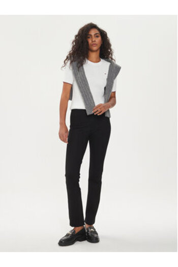 Tommy Hilfiger Women's Fabric trousers WW0WW39721 Black