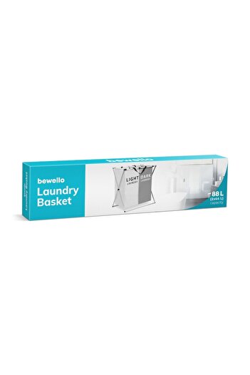 FILL Textile Laundry Basket with Compartments - Easy Organization