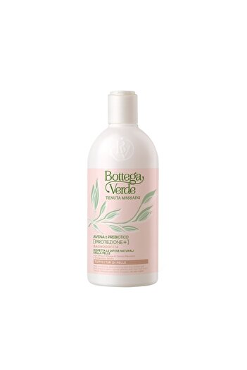 Bottega Verde Shower Gel with Oat Milk from Domeniul Massaini and Biolin Prebiotic - Avena e Prebiotico, 400 ML